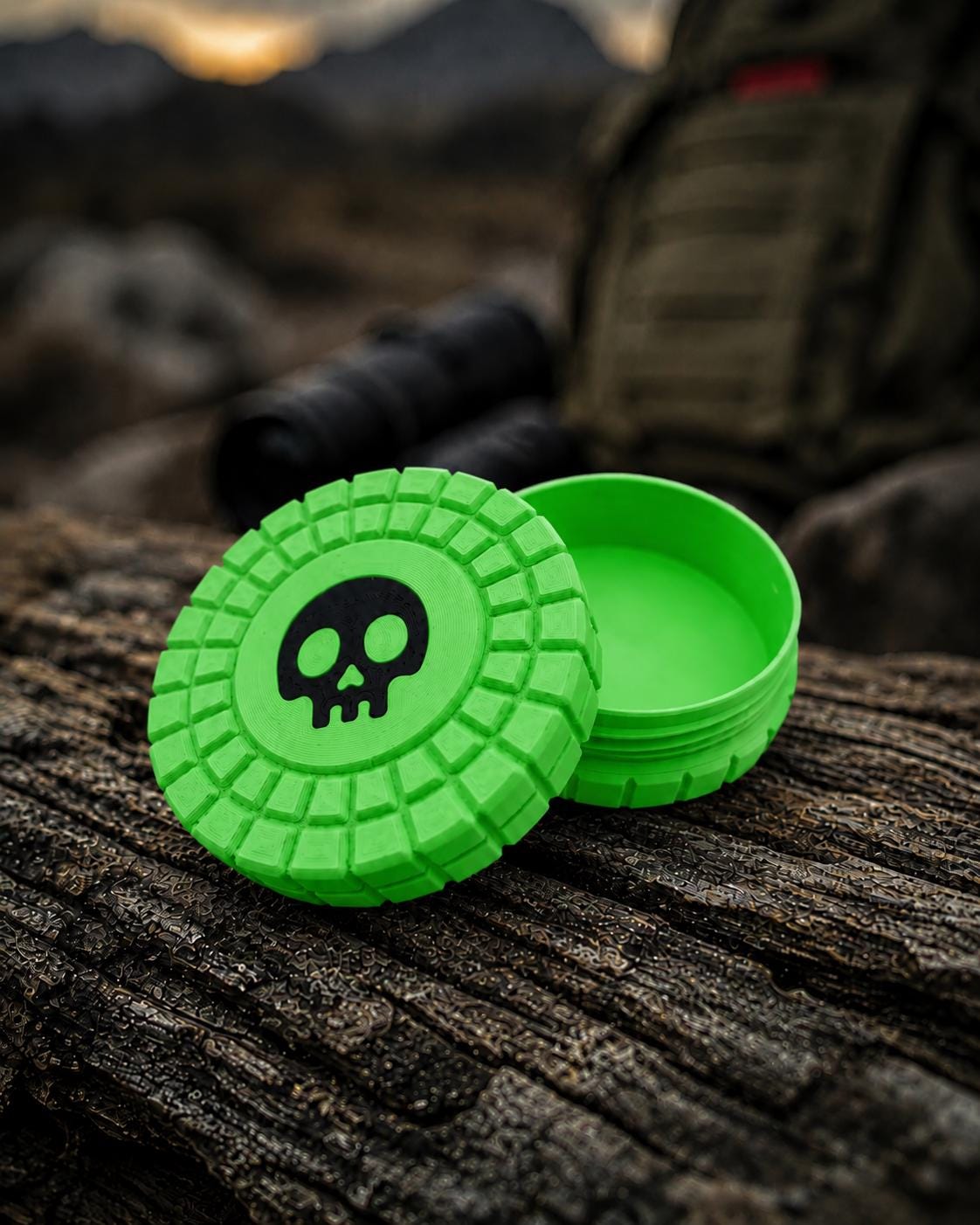 Pocket Storage Container, Tactical Screw Top Utility Capsule, EDC Gear Container. Gift for outdoor hunter dad