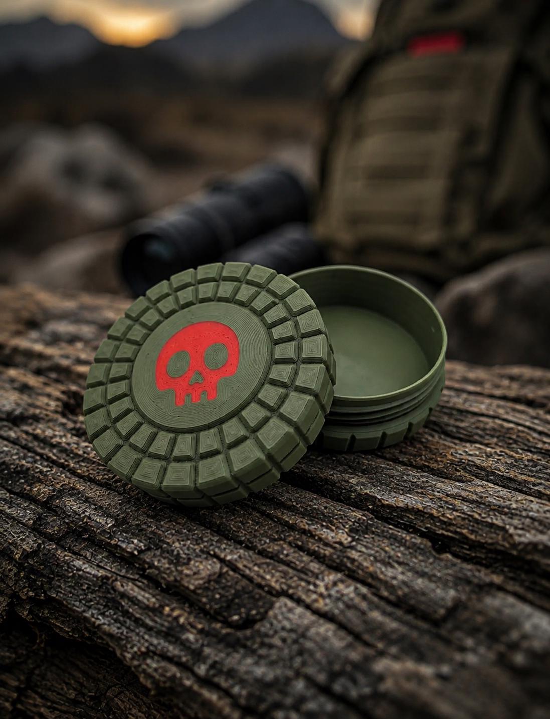 Pocket Storage Container, Tactical Screw Top Utility Capsule, EDC Gear Container. Gift for outdoor hunter dad