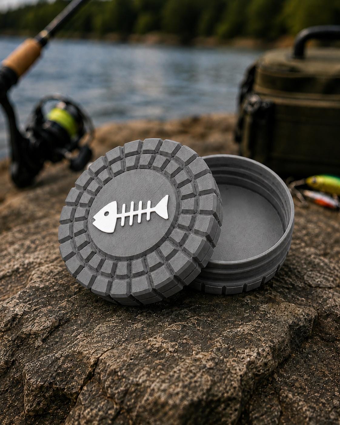Pocket Storage Container, Tactical Screw Top Utility Capsule, EDC Gear Container. Gift for outdoor hunter and fishing dad