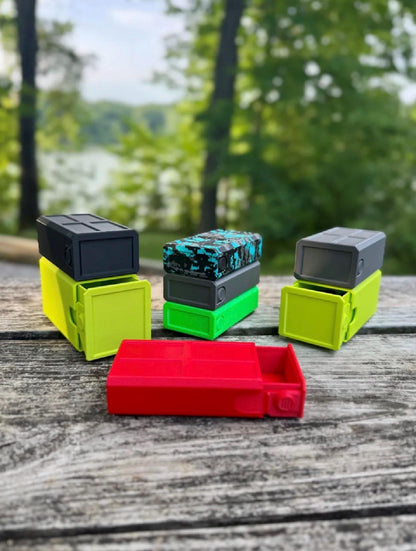 Universal Stackable Utility Case – Modular EDC Storage Box, Small Parts Organizer, Sliding Tool & Gear Case