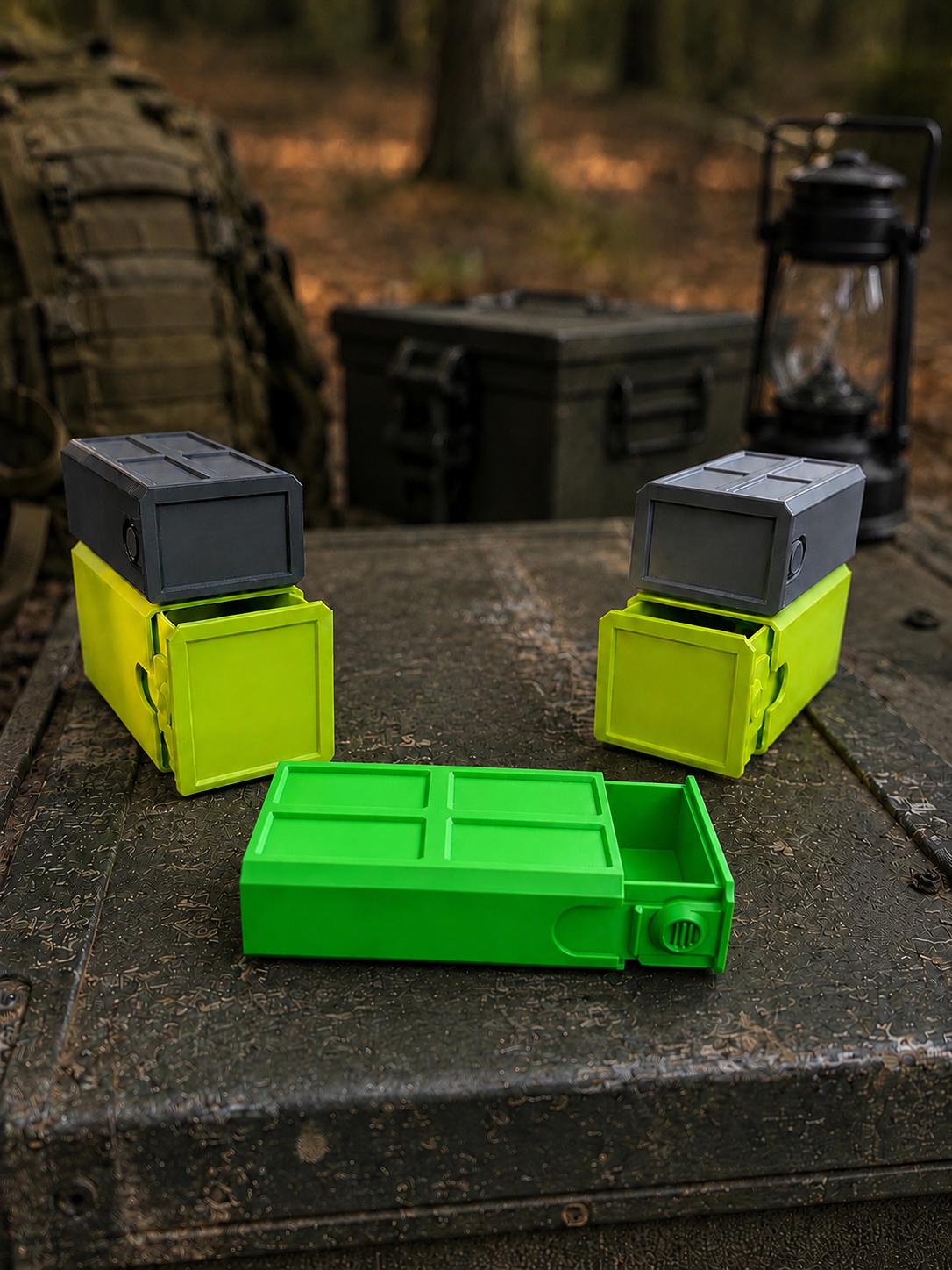 Universal Stackable Utility Case – Modular EDC Storage Box, Small Parts Organizer, Sliding Tool & Gear Case