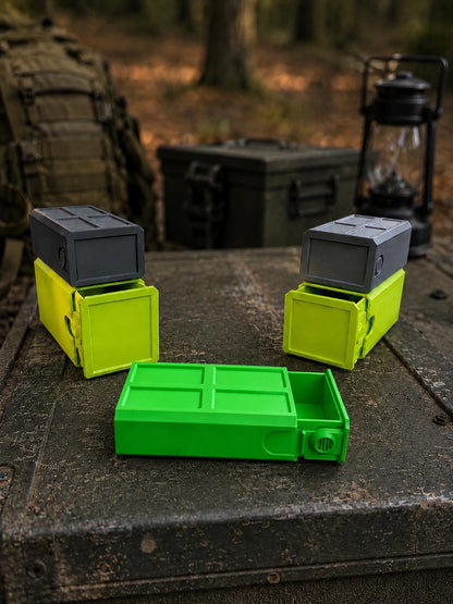 Universal Stackable Utility Case – Modular EDC Storage Box, Small Parts Organizer, Sliding Tool & Gear Case