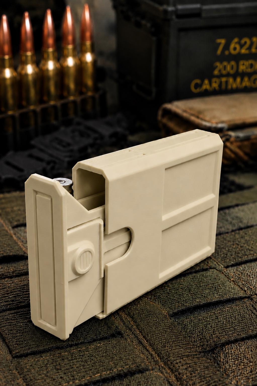 7mm-08 Remington Ammo Box | 8 Round Stackable Storage Case (3D Printed)