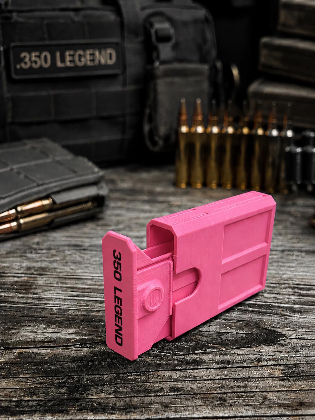 350 Legend 8 Round Pocket Ammo Box, Stackable Sliding Case, Made in USA