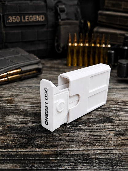 350 Legend 8 Round Pocket Ammo Box, Stackable Sliding Case, Made in USA