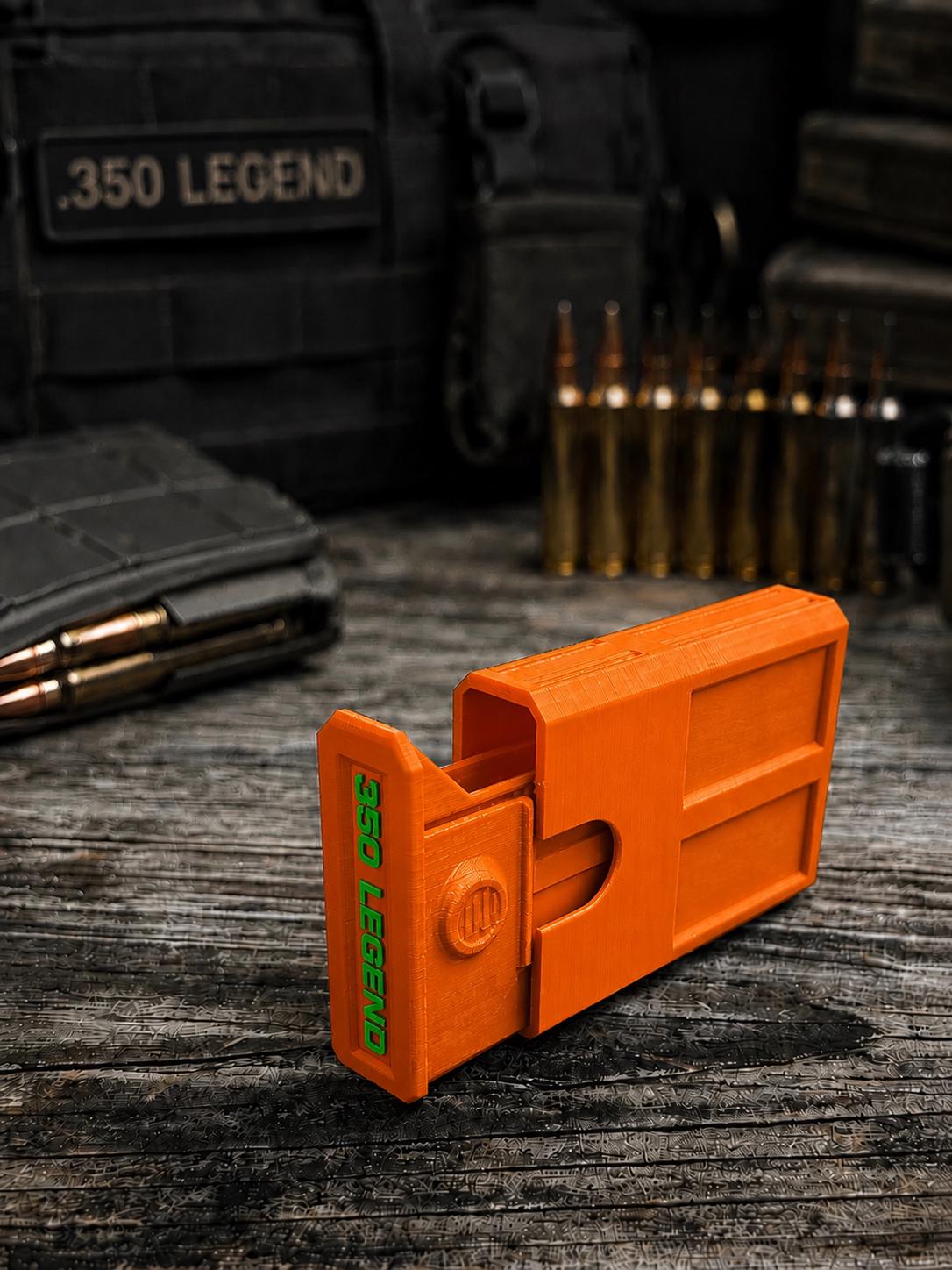 350 Legend 8 Round Pocket Ammo Box, Stackable Sliding Case, Made in USA