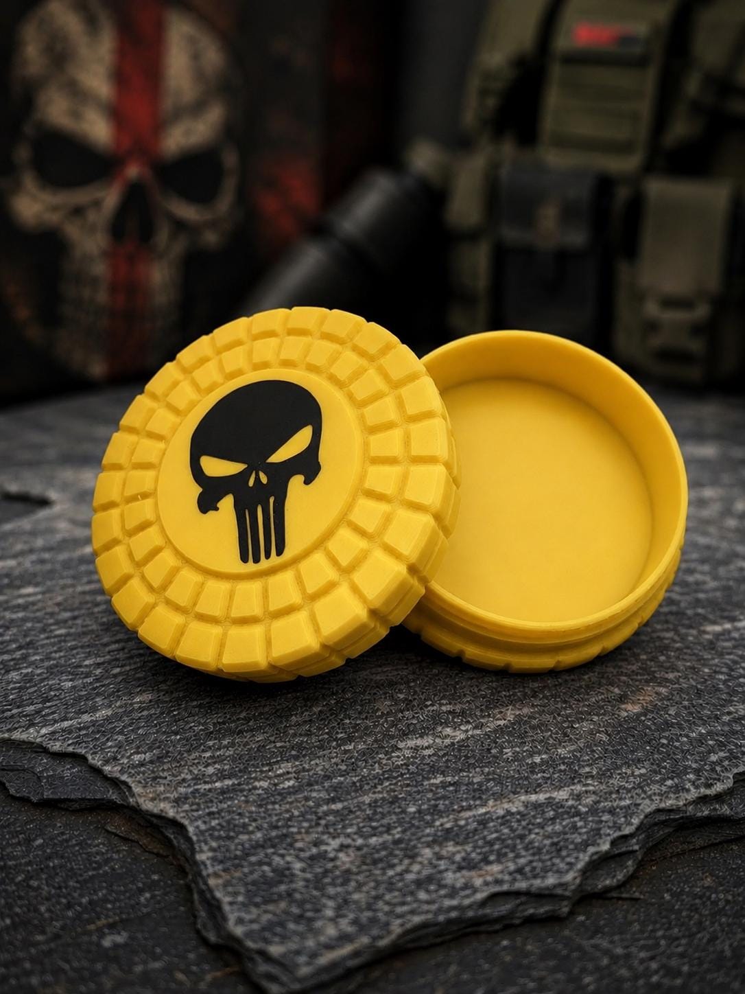 Pocket Storage Container, Tactical Screw Top Utility Capsule, EDC Gear Container. Gift for outdoor hunter dad