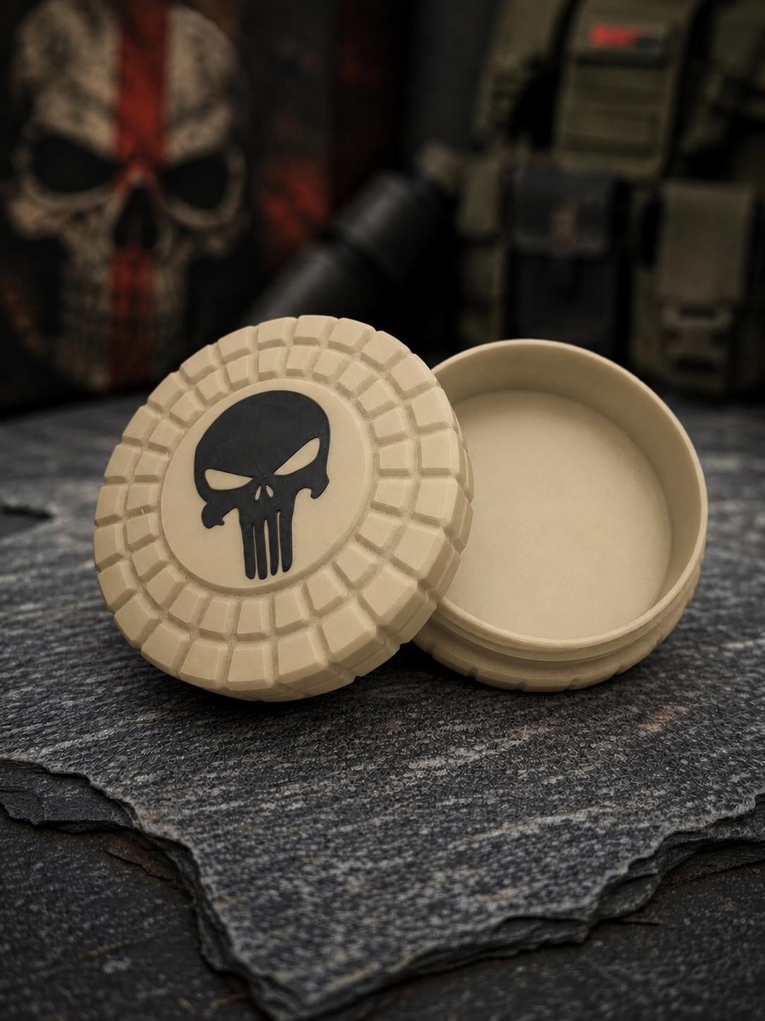 Pocket Storage Container, Tactical Screw Top Utility Capsule, EDC Gear Container. Gift for outdoor hunter dad