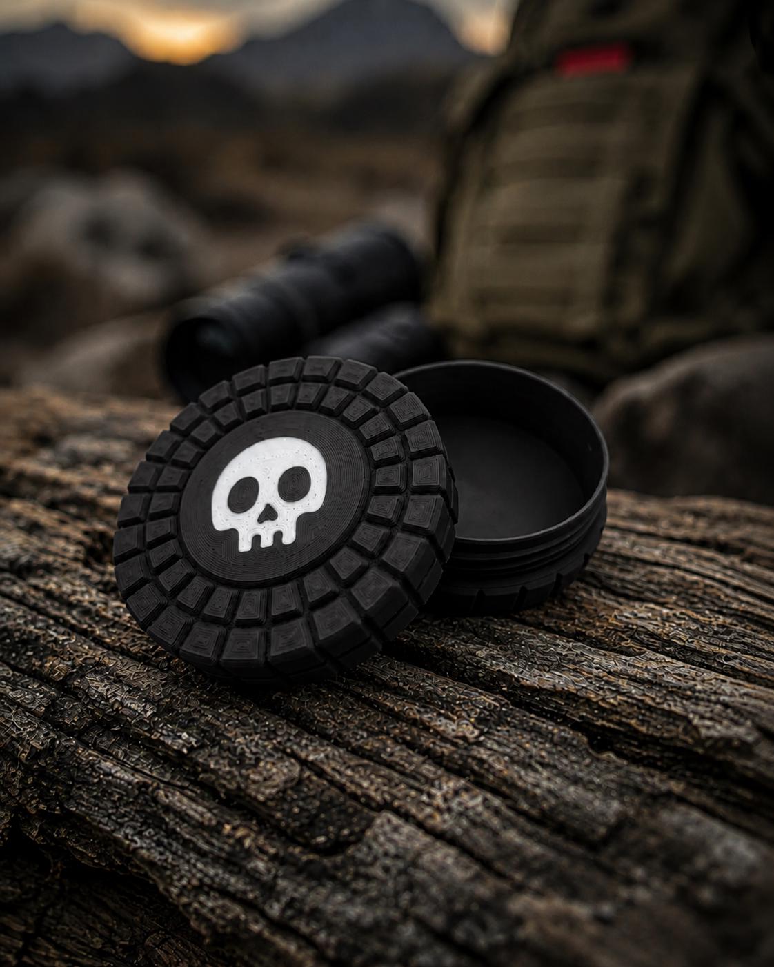 Pocket Storage Container, Tactical Screw Top Utility Capsule, EDC Gear Container. Gift for outdoor hunter dad