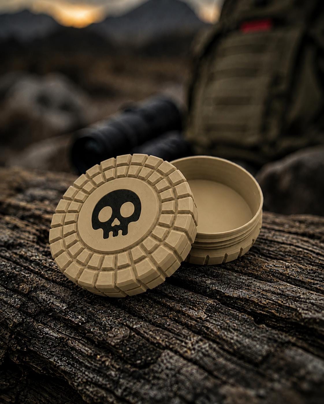 Pocket Storage Container, Tactical Screw Top Utility Capsule, EDC Gear Container. Gift for outdoor hunter dad