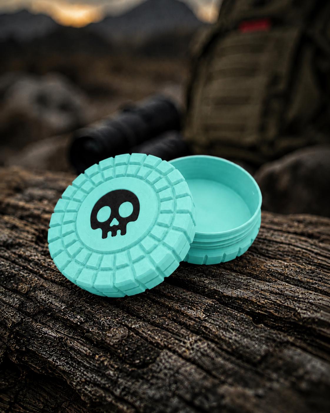 Pocket Storage Container, Tactical Screw Top Utility Capsule, EDC Gear Container. Gift for outdoor hunter dad