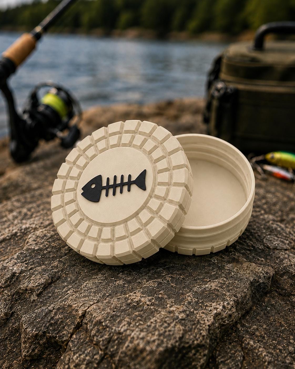 Pocket Storage Container, Tactical Screw Top Utility Capsule, EDC Gear Container. Gift for outdoor hunter and fishing dad
