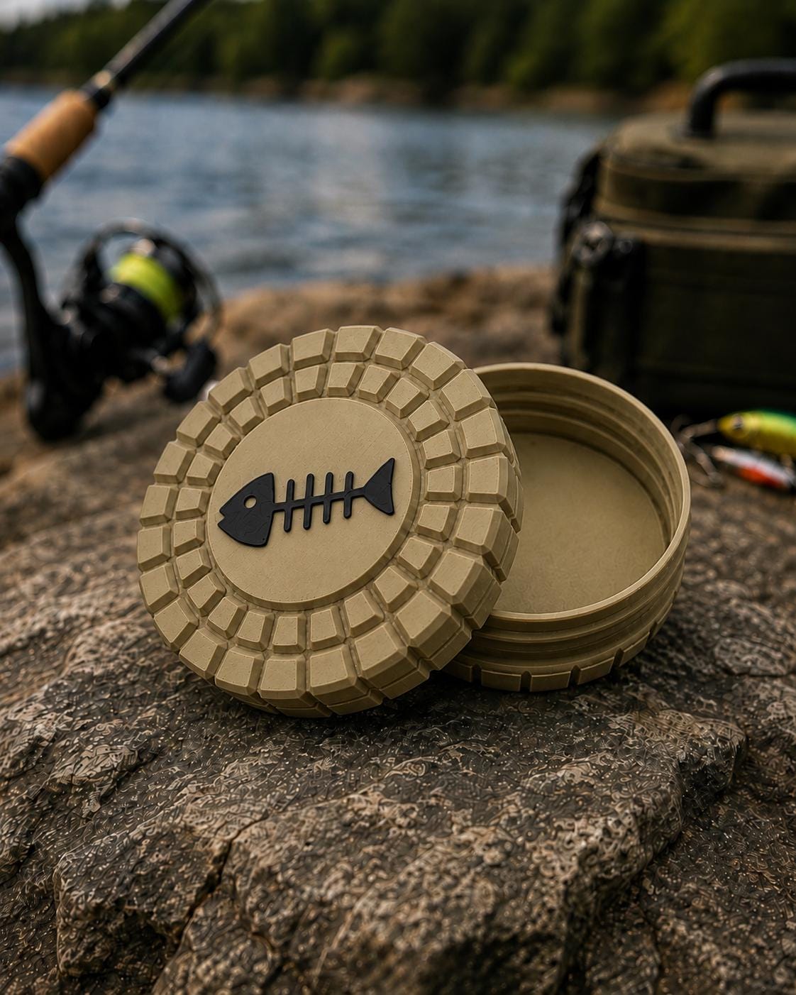 Pocket Storage Container, Tactical Screw Top Utility Capsule, EDC Gear Container. Gift for outdoor hunter and fishing dad