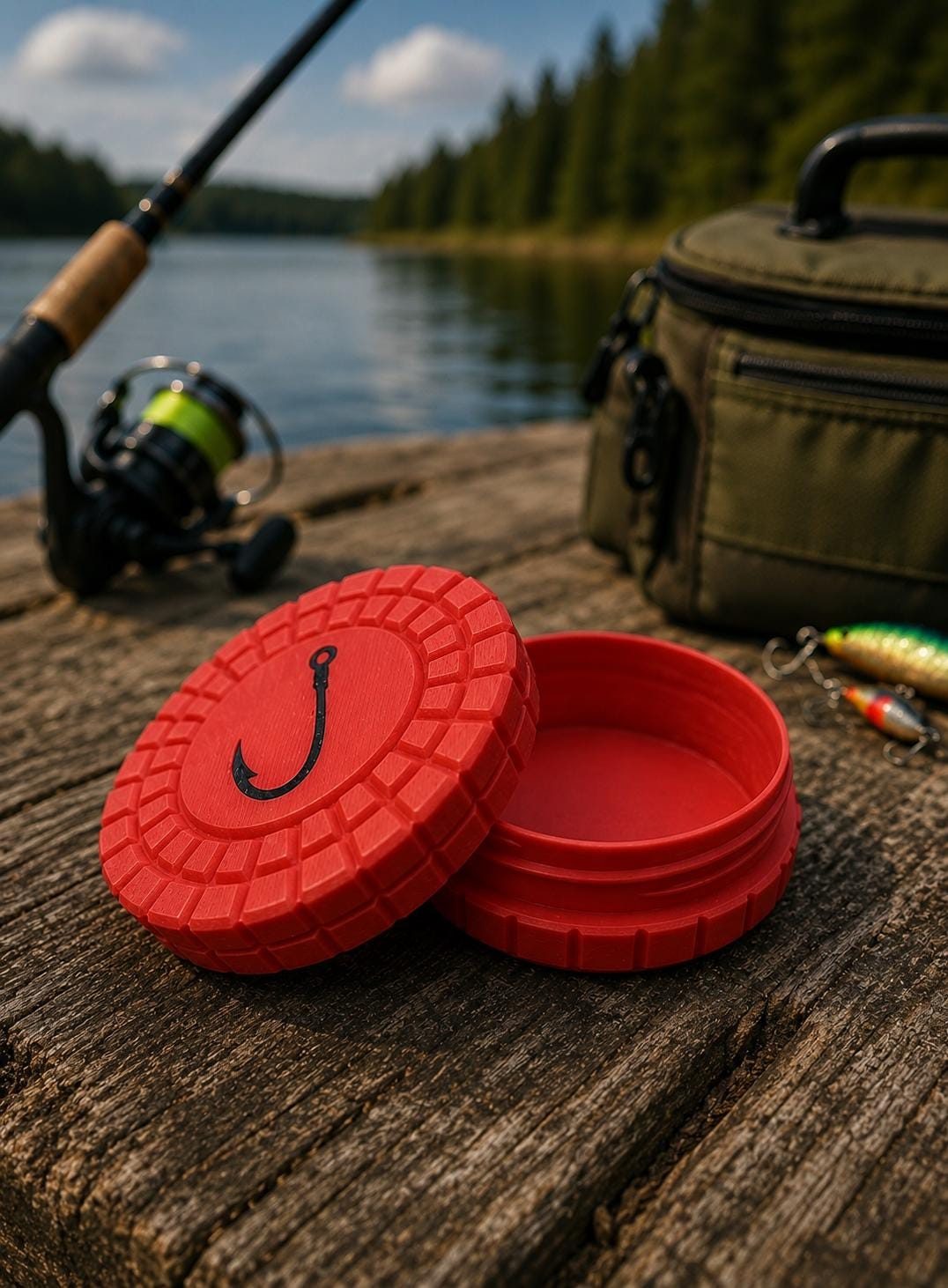 Pocket Storage Container, Tactical Screw Top Utility Capsule, EDC Gear Container. Gift for outdoor hunter and fishing dad