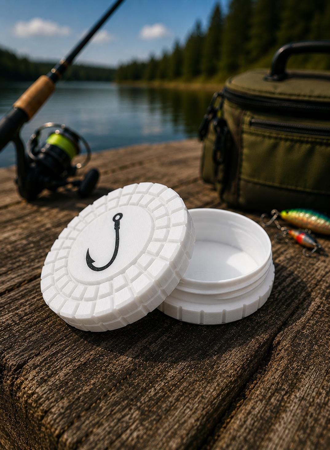 Pocket Storage Container, Tactical Screw Top Utility Capsule, EDC Gear Container. Gift for outdoor hunter and fishing dad