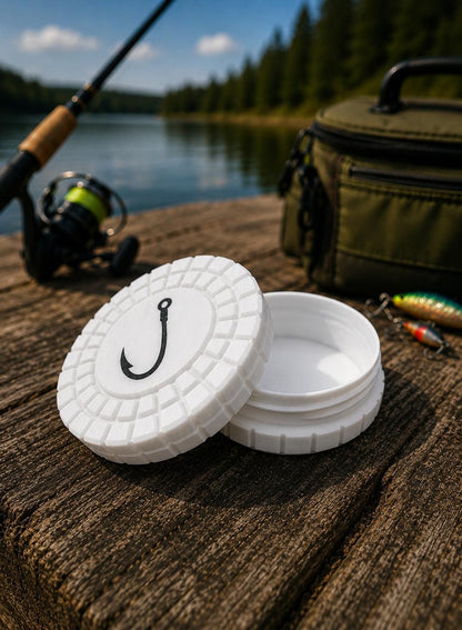 Pocket Storage Container, Tactical Screw Top Utility Capsule, EDC Gear Container. Gift for outdoor hunter and fishing dad