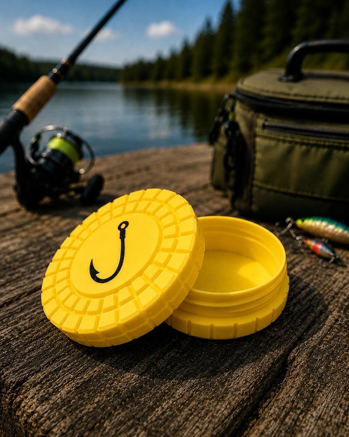 Pocket Storage Container, Tactical Screw Top Utility Capsule, EDC Gear Container. Gift for outdoor hunter and fishing dad