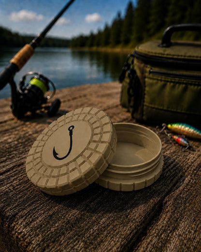 Pocket Storage Container, Tactical Screw Top Utility Capsule, EDC Gear Container. Gift for outdoor hunter and fishing dad