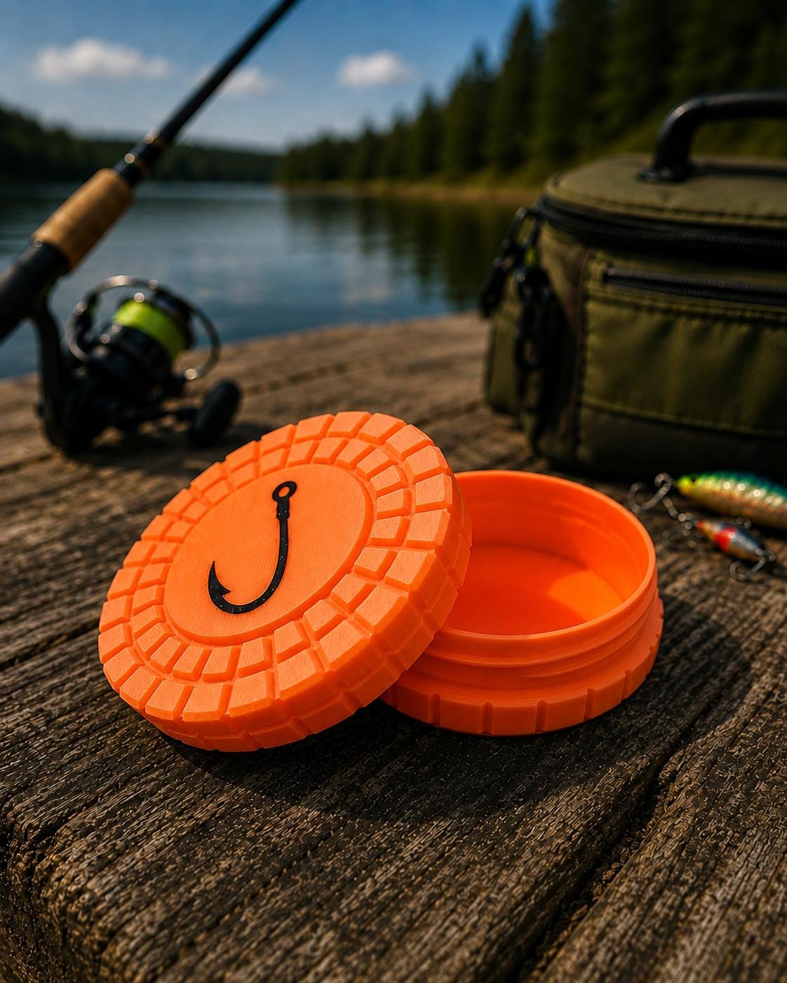 Pocket Storage Container, Tactical Screw Top Utility Capsule, EDC Gear Container. Gift for outdoor hunter and fishing dad