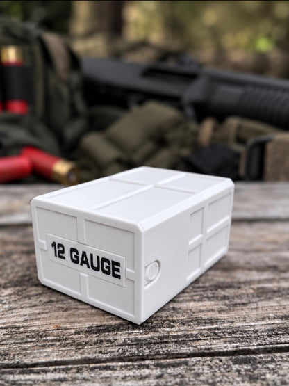 12 Gauge Shotgun Shell Holder – Stackable Ammo Box (25 Rounds)