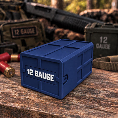 12 Gauge Shotgun Shell Holder – Stackable Ammo Box (25 Rounds)