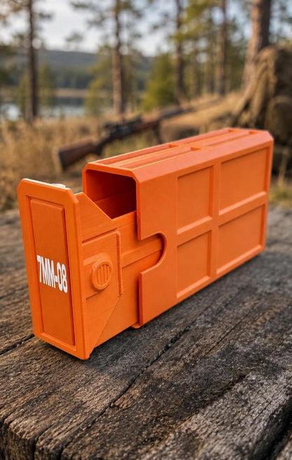 7mm-08 Remington Ammo Box | 20 Round Stackable Storage Case (3D Printed)