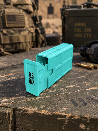 8.6 Blackout Ammo Box – 20 Round Stackable 3D Printed Case (PLA)