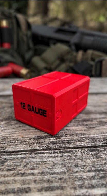 12 Gauge Shotgun Shell Holder – Stackable Ammo Box (25 Rounds)