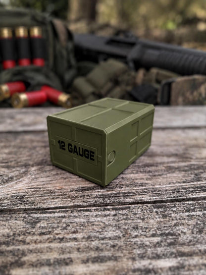 12 Gauge Shotgun Shell Holder – Stackable Ammo Box (25 Rounds)