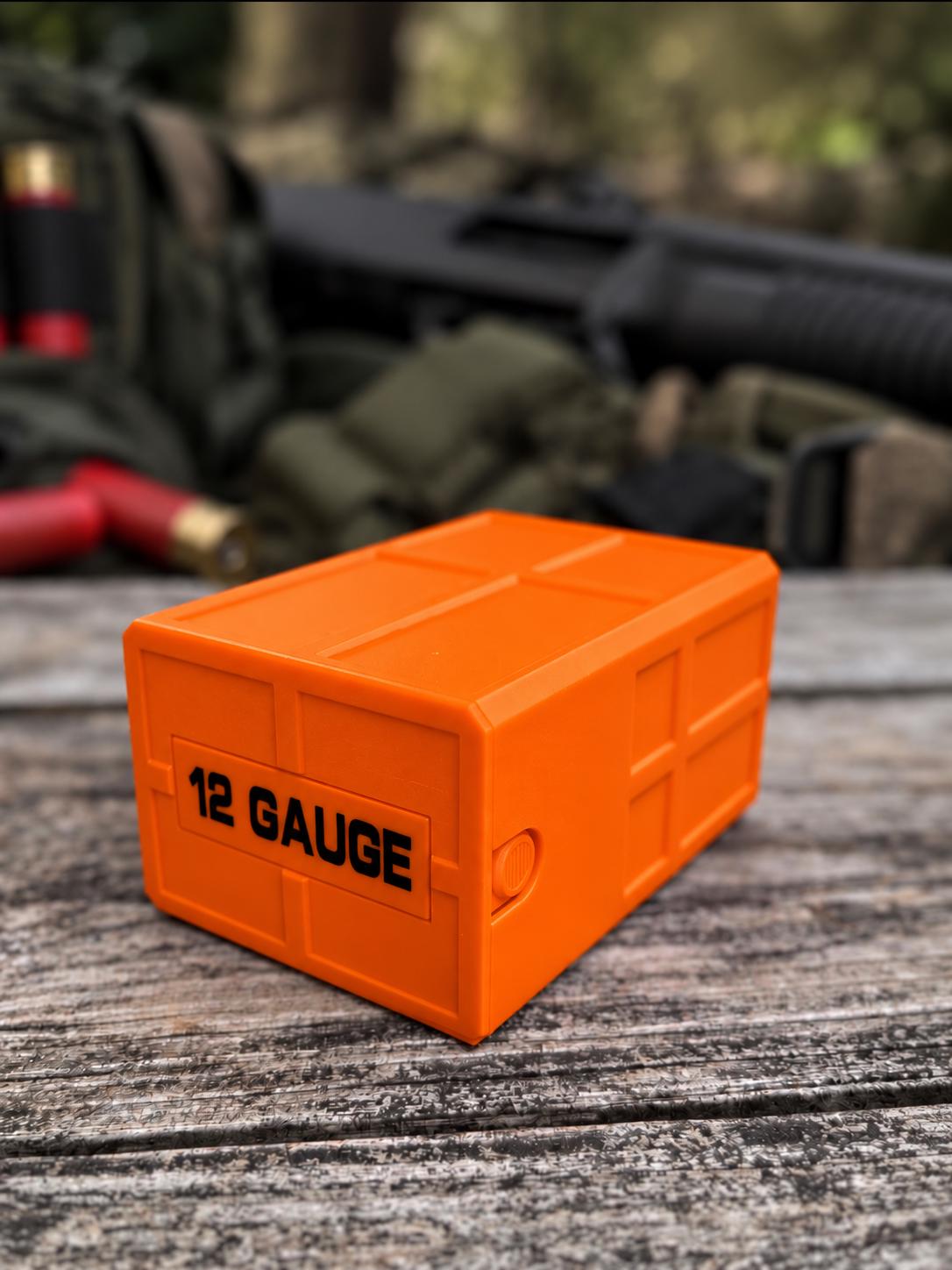 12 Gauge Shotgun Shell Holder – Stackable Ammo Box (25 Rounds)