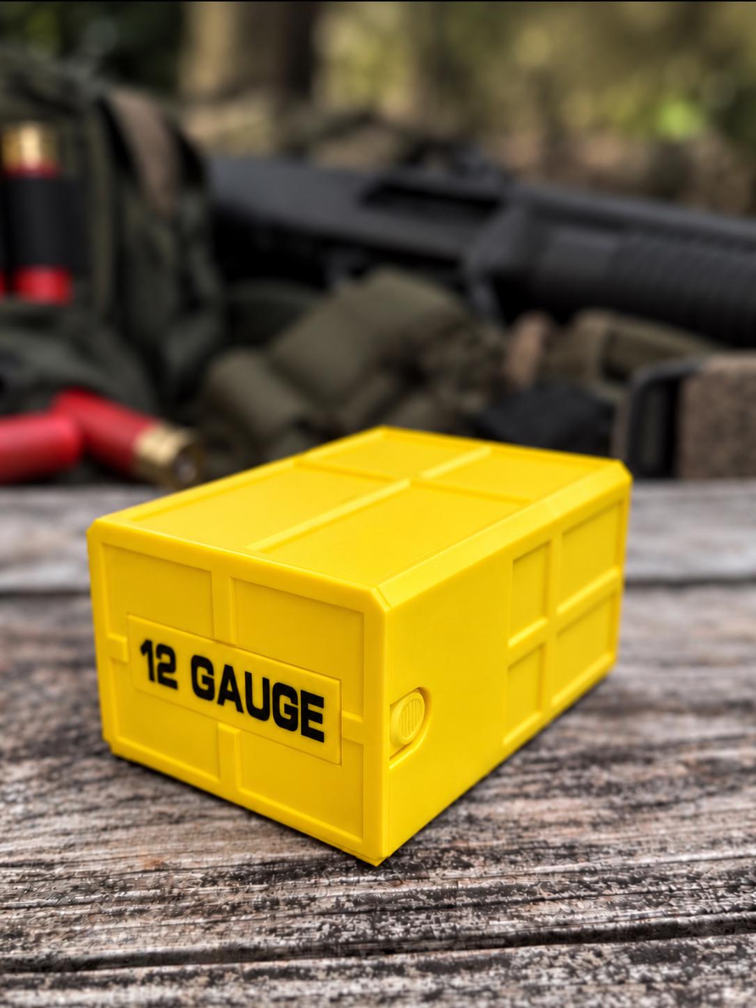 12 Gauge Shotgun Shell Holder – Stackable Ammo Box (25 Rounds)