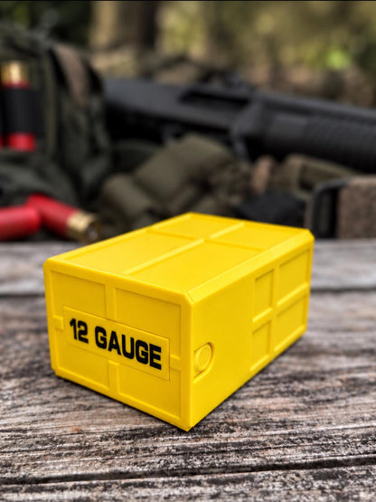12 Gauge Shotgun Shell Holder – Stackable Ammo Box (25 Rounds)