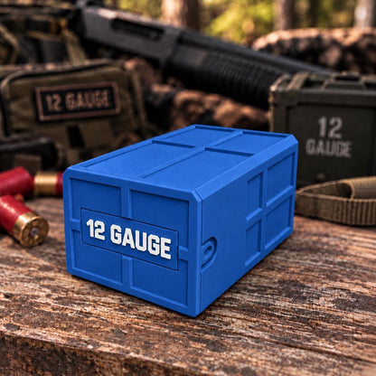 12 Gauge Shotgun Shell Holder – Stackable Ammo Box (25 Rounds)