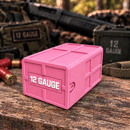 12 Gauge Shotgun Shell Holder – Stackable Ammo Box (25 Rounds)