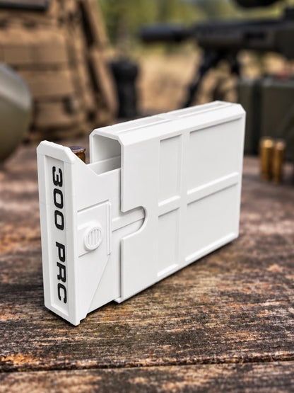 300 PRC Ammo Box – 8 Round Compact Pocket Stackable Range Organizer