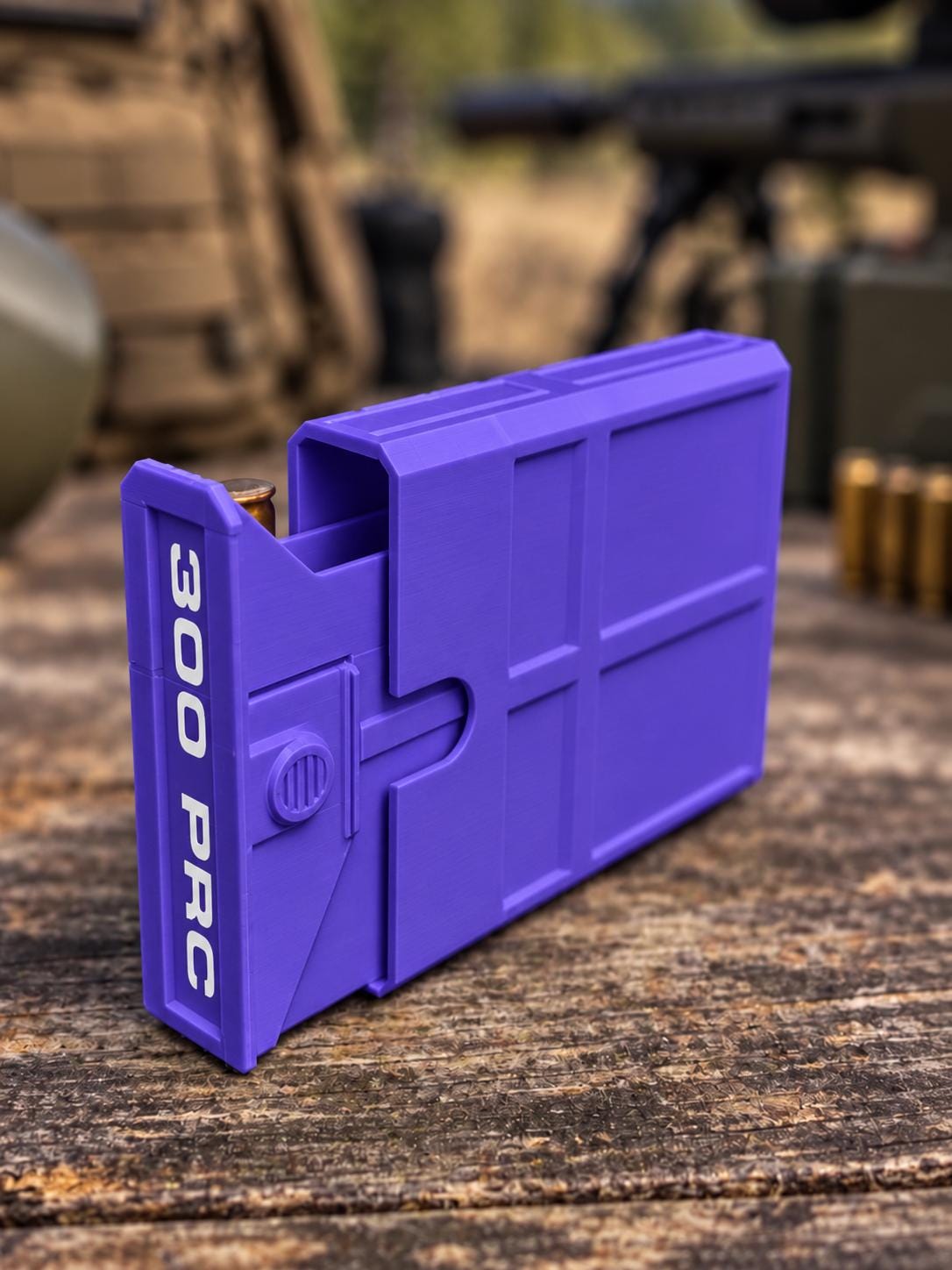 300 PRC Ammo Box – 8 Round Compact Pocket Stackable Range Organizer