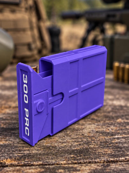 300 PRC Ammo Box – 8 Round Compact Pocket Stackable Range Organizer