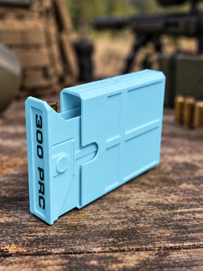 300 PRC Ammo Box – 8 Round Compact Pocket Stackable Range Organizer