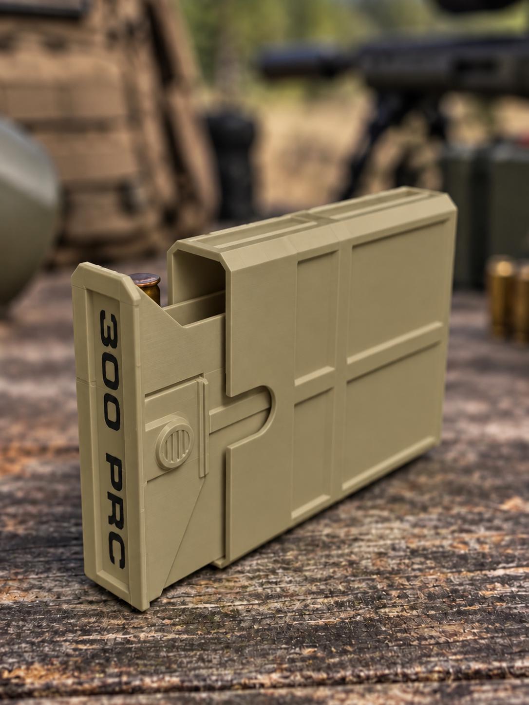 300 PRC Ammo Box – 8 Round Compact Pocket Stackable Range Organizer