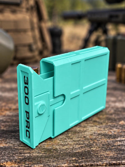 300 PRC Ammo Box – 8 Round Compact Pocket Stackable Range Organizer