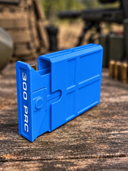 300 PRC Ammo Box – 8 Round Compact Pocket Stackable Range Organizer