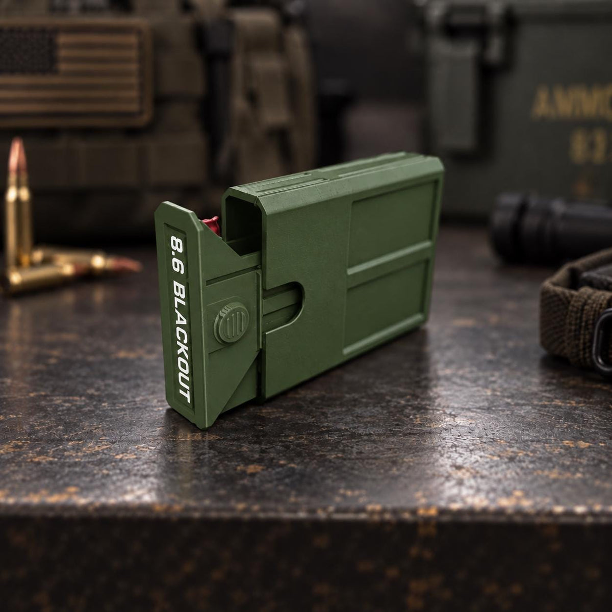 8.6 Blackout Ammo Box – 8 Round Stackable Pocket Organizer