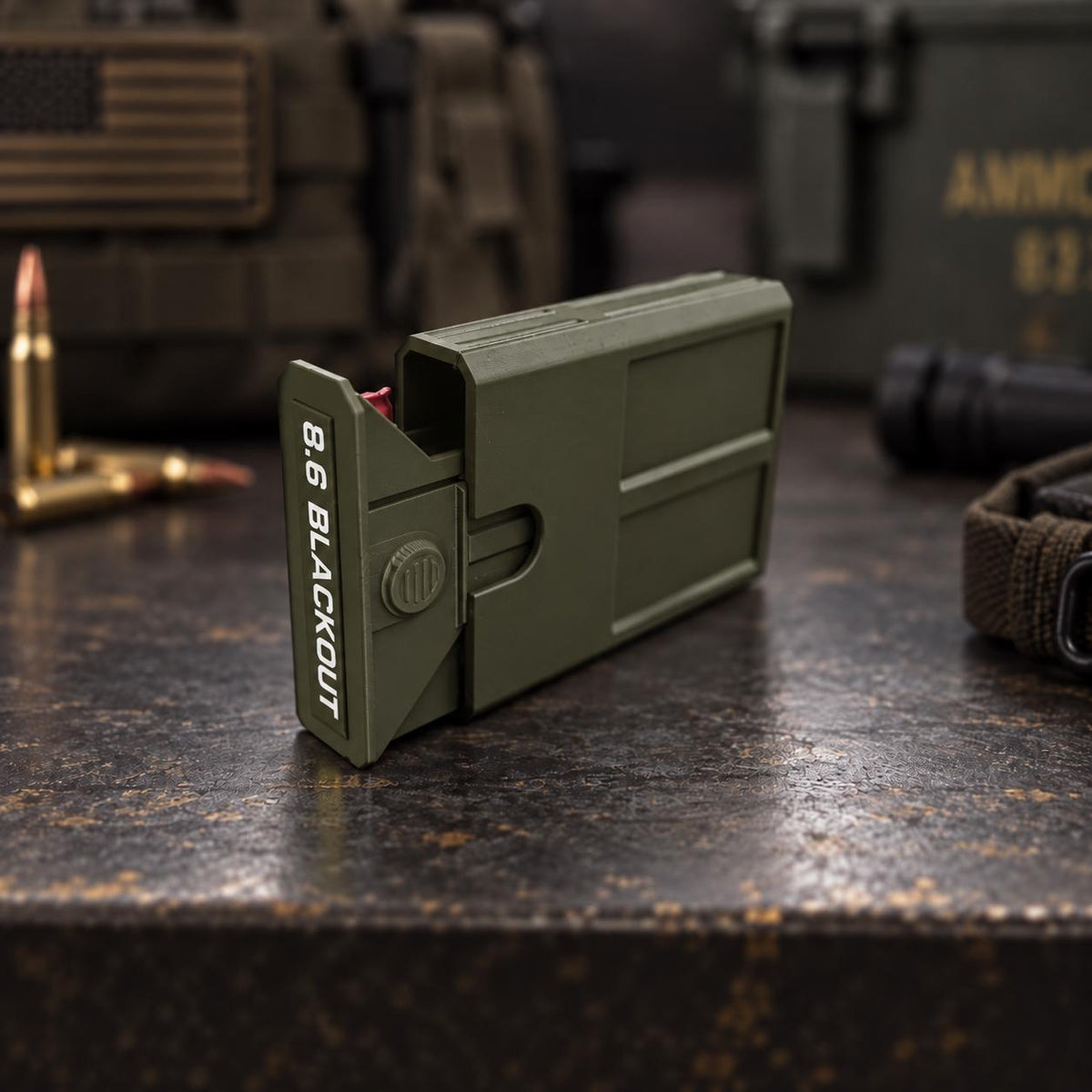8.6 Blackout Ammo Box – 8 Round Stackable Pocket Organizer