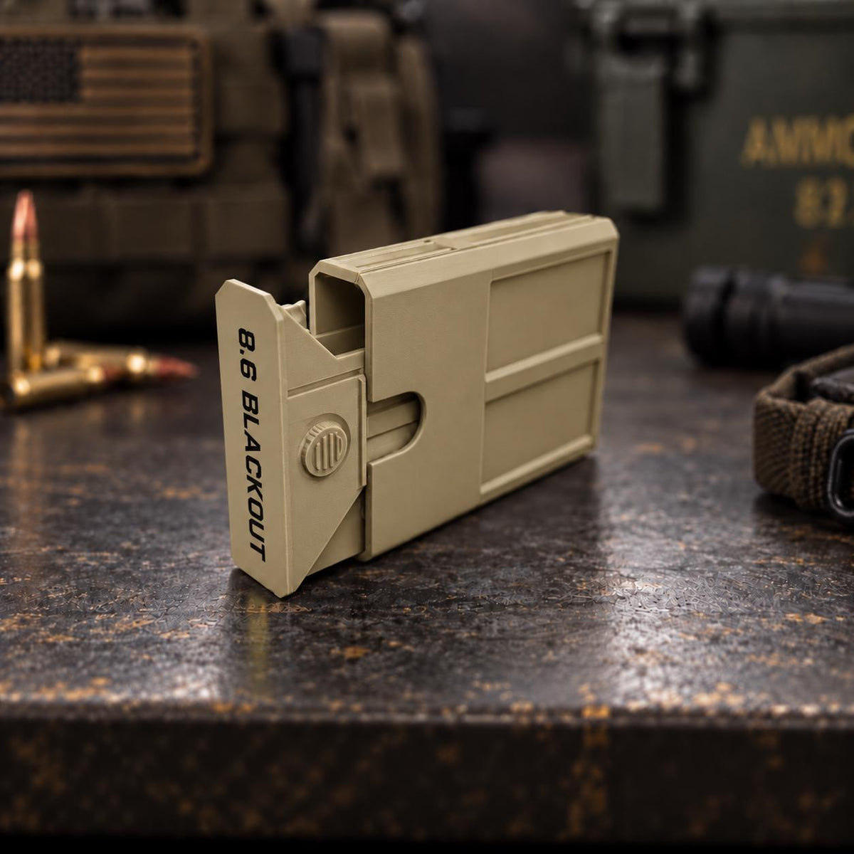 8.6 Blackout Ammo Box – 8 Round Stackable Pocket Organizer