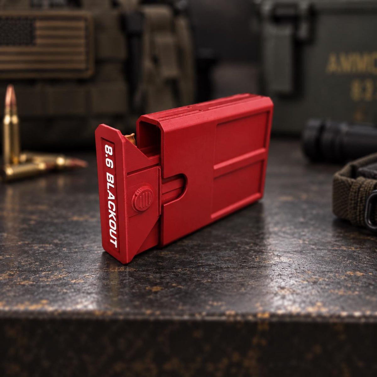 8.6 Blackout Ammo Box – 8 Round Stackable Pocket Organizer