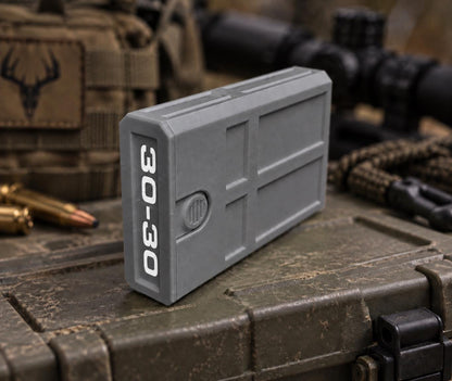 30-30 Winchester Ammo Box | 8 Round Stackable Pocket Storage Case | Dual-Latch Ammo Holder | Custom Color
