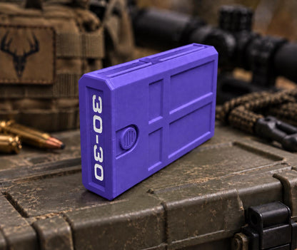 30-30 Winchester Ammo Box | 8 Round Stackable Pocket Storage Case | Dual-Latch Ammo Holder | Custom Color