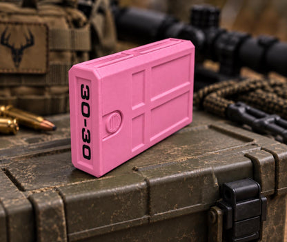 30-30 Winchester Ammo Box | 8 Round Stackable Pocket Storage Case | Dual-Latch Ammo Holder | Custom Color