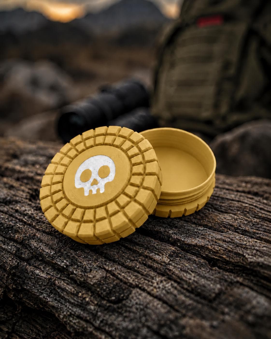 Pocket Storage Container, Tactical Screw Top Utility Capsule, EDC Gear Container. Gift for outdoor hunter dad