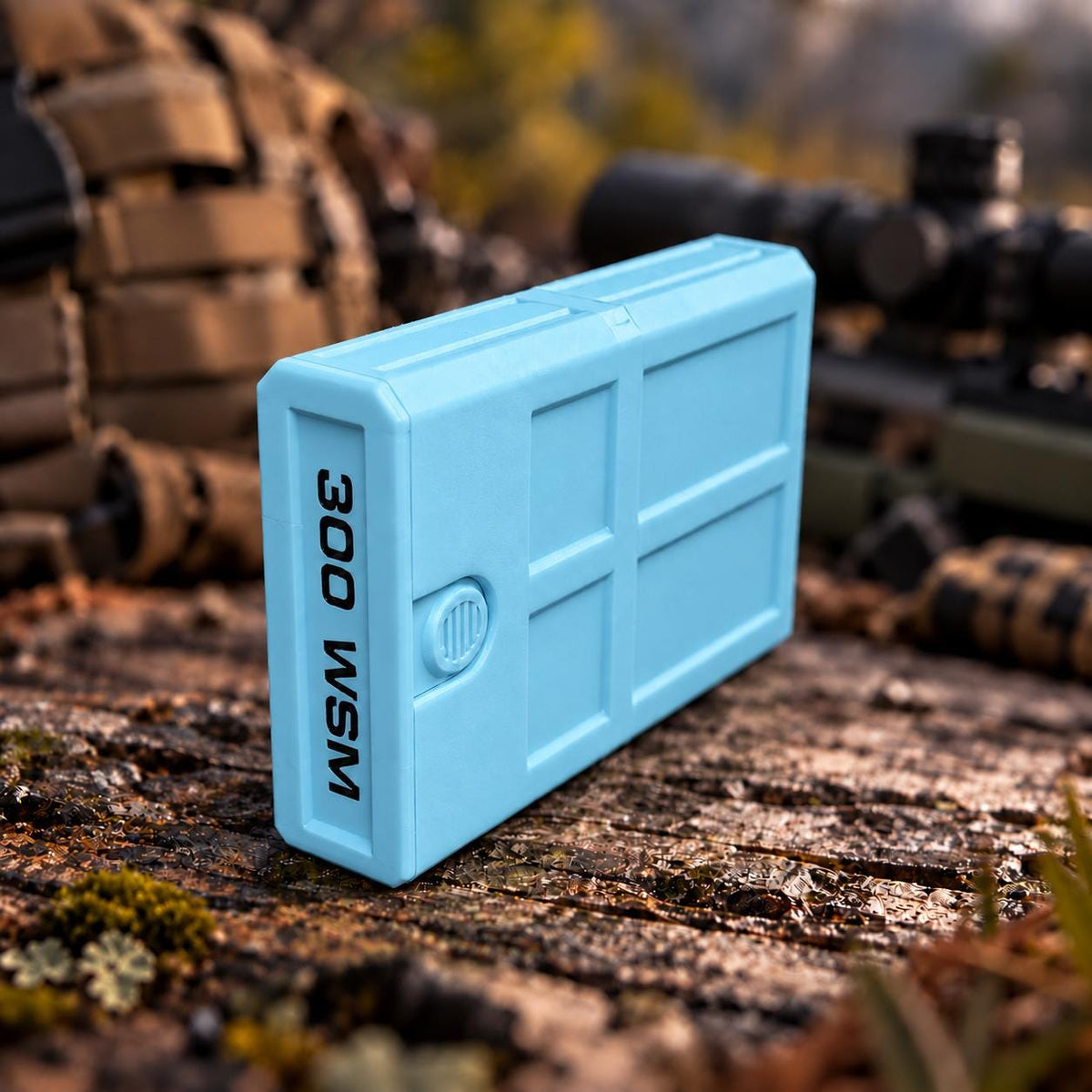 300 WSM Ammo Box – 8 Round Stackable Compact Pocket Storage Case, Sliding Drawer, Dual Latches
